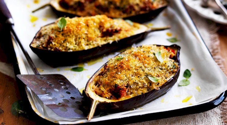 Stuffed eggplants for Dinner